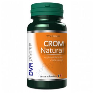 Crom Natural DVR Pharm 60 capsule (TIP PRODUS: Suplimente alimentare, Concentratie: 500 mg)