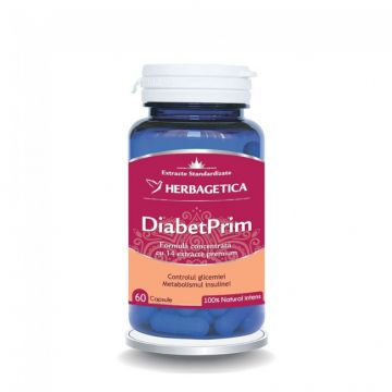 DiabetPrim Herbagetica (Ambalaj: 30 capsule, TIP PRODUS: Suplimente alimentare)
