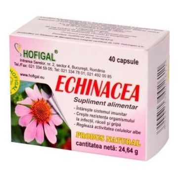 Echinacea Hofigal 40 capsule (Concentratie: 40 comprimate)