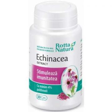 Echinaceea Extract Rotta Natura 30 capsule (Concentratie: 280 mg)