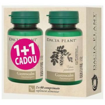 Gastrocalm Dacia Plant 60+60 comprimate (Concentratie: 500 mg)