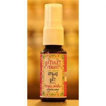 Gatulet Fericit - Spray de gat pentru copii si adulti Prisaca Transilvania 20 ml (Gramaj: 20 ml)