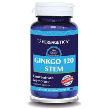 Ginkgo 120 Stem Herbagetica capsule (Ambalaj: 30 capsule, Concentratie: 400 mg)