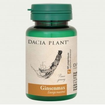 GinsenMAX Dacia Plant 60 comprimate (Concentratie: 500 mg)