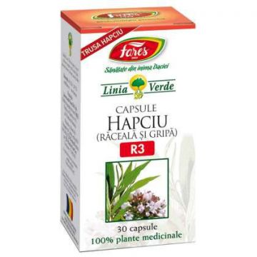 Hapciu Raceala si Gripa R3 Fares 30 capsule (Concentratie: 440 mg)
