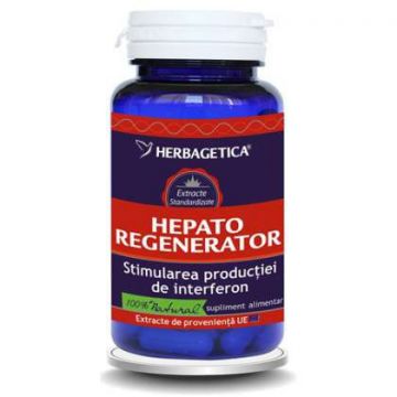 Hepato Regenerator Herbagetica capsule (Ambalaj: 120 capsule, Concentratie: 350 mg)
