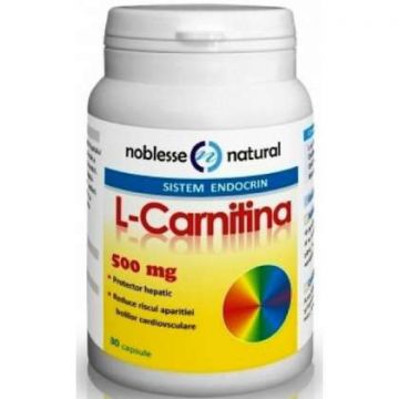 L-Carnitina 500 mg Noblesse Natural 30 capsule (Concentratie: 500 mg)