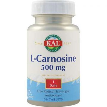 L-Carnosine 500 mg SECOM KAL 30 tablete (Concentratie: 500 mg)