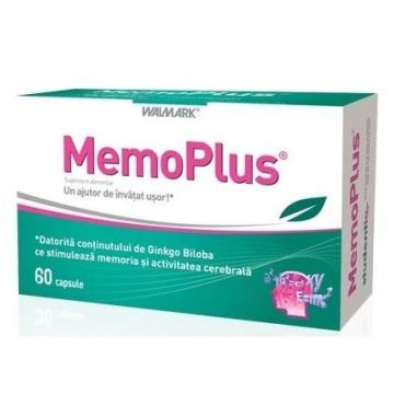 MemoPlus Walmark (Ambalaj: 30 capsule, Concentratie: 242 mg)