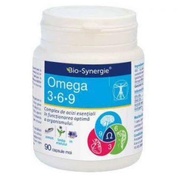 Omega 3 6 9 1000 mg Bio-Synergie (Ambalaj: 90 capsule, Concentratie: 1000 mg)
