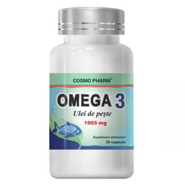 Omega 3 ulei de peste Cosmopharm (Gramaj: 30 capsule, Concentratie: 1000 mg)