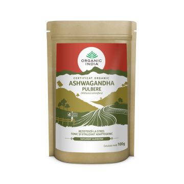 Pulbere radacina Ashwagandha, 100g, Organic India