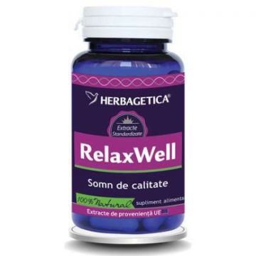 Relax Well Herbagetica capsule (Ambalaj: 120 capsule, Concentratie: 350 mg)