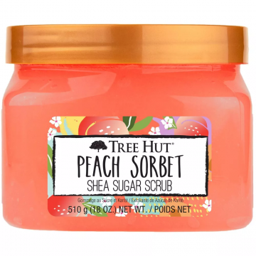 Scrub de corp Peach Sorbet Shea Sugar, 510g, Tree Hut