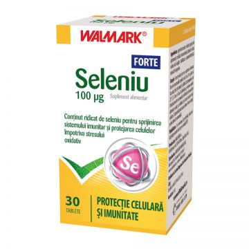 Seleniu Forte 100 mcg Walmark 30 tablete (TIP PRODUS: Suplimente alimentare, Concentratie: 100 mcg)