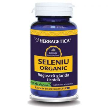 Seleniu Organic Herbagetica capsule (Ambalaj: 60 capsule, TIP PRODUS: Suplimente alimentare, Concentratie: 100 mcg)
