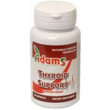 Thyroid Support Adams Vision (Gramaj: 30 capsule, Concentratie: 600 mg)