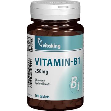 Vitamina B1 (tiamina) Vitaking (Concentratie: 250 mg, Gramaj: 100 comprimate)
