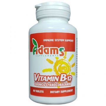 Vitamina B12 1000mcg Adams Vision (Cantitate: 90 tablete)