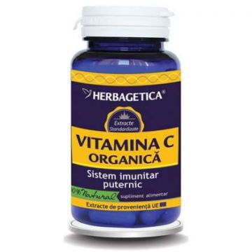 Vitamina C Organica Herbagetica capsule (Ambalaj: 120 capsule, TIP PRODUS: Suplimente alimentare, Concentratie: 20 mg)