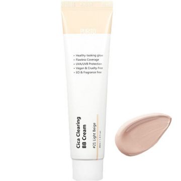 Crema coloranta de fata BB Cream Cica Clearing, Purito (Gramaj: 30 ml, Concentratie: Crema BB, CULOARE: 21 Light Beige)