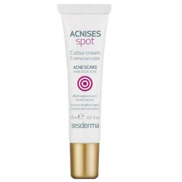 Crema colorata pentru cicatrici post-acneice Acnises Spot, Sesderma (Concentratie: Crema, Gramaj: 15 ml)