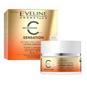 Crema de fata Eveline Cosmetics C Sensation 60+ (Concentratie: Crema pentru fata, Gramaj: 50 ml)