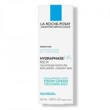 Crema intens hidratanta 72h La Roche Posay Hydraphase Intense HA Riche pentru ten uscat (Concentratie: Crema, Gramaj: 50 ml)