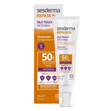 Crema pentru protectie solara cu SPF 50 Repaskin Silk Touch, Sesderma (Concentratie: Protectie solara, Gramaj: 50 ml)