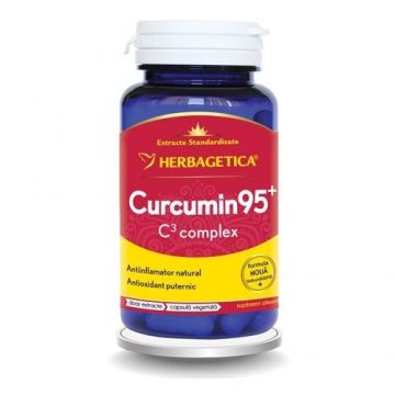 Curcumin 95+ C3 Complex Herbagetica (Ambalaj: 120 capsule)