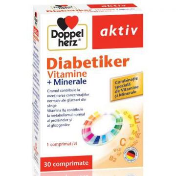 Diabetiker Vitamine DoppelHerz 30 tablete (TIP PRODUS: Suplimente alimentare)