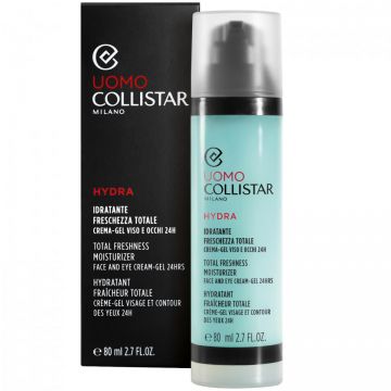 Gel crema hidratant pentru barbati Collistar Total Freshness Moisturizer (Gramaj: 80 ml, Concentratie: Gel crema)