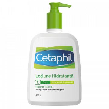 Lotiune hidratanta pentru piele uscata si sensibila Cetaphil (Concentratie: Lotiune de Corp, Gramaj: 460 g)