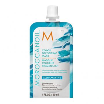 Masca de par nuantatoare Moroccanoil (Concentratie: Masca, Gramaj: 30 ml, CULOARE: Aquamarine)