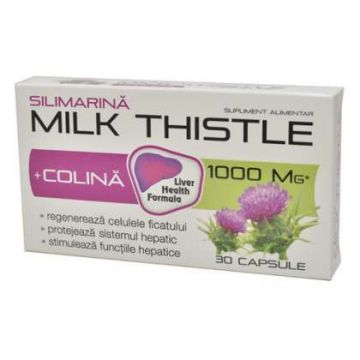 Milk Thistle plus Colina Zdrovit (Ambalaj: 90 capsule+30 capsule)