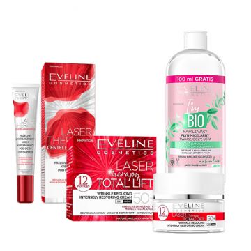 Pachet Eveline Cosmetics Laser Total Lift 50+ (Concentratie: Set)