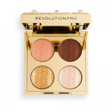 Paleta fard de pleoape Makeup Revolution Ultimate Eye Look (Concentratie: Trusa de farduri, Gramaj: 3.2 g, Nuanta fard: Diamonds and Pearls)
