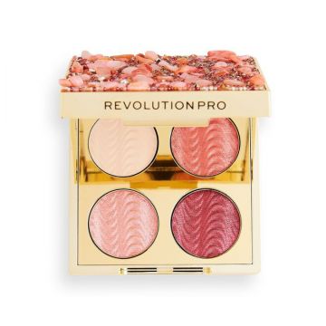 Paleta fard de pleoape Makeup Revolution Ultimate Eye Look (Concentratie: Trusa de farduri, Gramaj: 3.2 g, Nuanta fard: Quartz Crush)