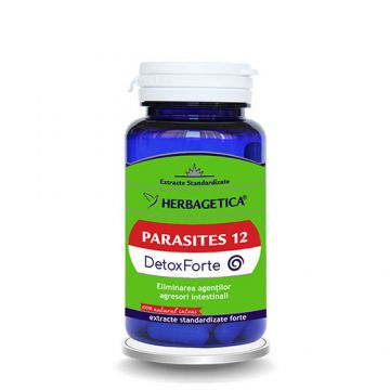 Parasites 12 Detox Forte Herbagetica capsule (Ambalaj: 30 capsule)