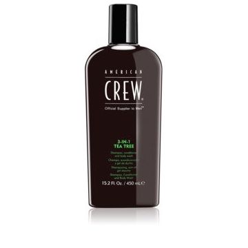 Sampon, balsam si gel de dus American Crew 3-In-1 Tea Tree (Concentratie: Sampon, Gramaj: 1000 ml)