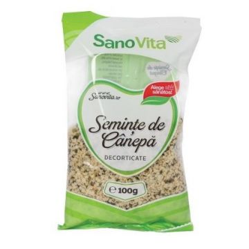 Seminte de Canepa Decorticate Sanovita (Ambalaj: 500 grame)