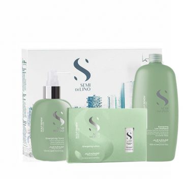 Set anti-cadere Alfaparf Milano Scalp Energizing Sampon 1000 ml + Tonic 125 ml + Lotiune 12x10 ml (Gramaj: 1000 ml + 125 ml + 12x10 ml)