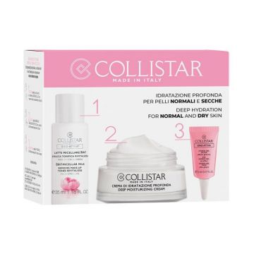 Set cadou Collistar 3 In 1 Micellar Milk 35 Ml + Fresh Moisturizing Gelee Cream Oil Fre 30 Ml + Gel contur ochi 5 Ml (Concentratie: Set pentru ingrijirea tenului, Gramaj: 35 ml + 30 ml + 5 ml)