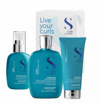 Set pentru par ondulat Alfaparf Milano Curls Sampon 250 ml + Balsam 200 ml + Spray 125 ml (Gramaj: 250 ml + 200 ml + 125 ml)