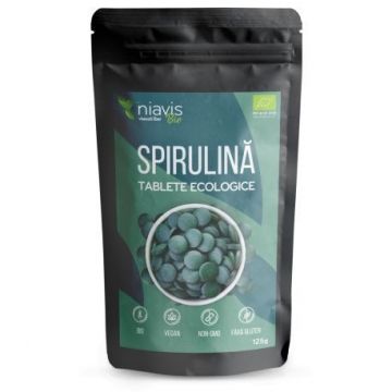 Spirulina Tablete EcologiceBio Niavis 125 g (Ambalaj: 125 g)