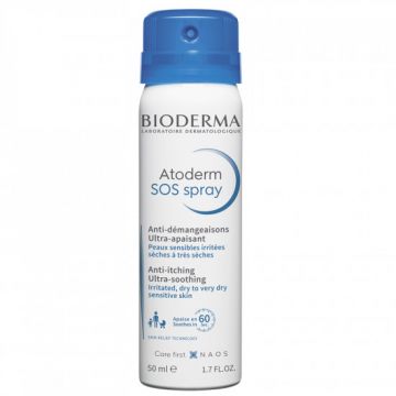 Spray anti-prurit cu efect calmant imediat Atoderm SOS, Bioderma (Concentratie: Spray, Gramaj: 50 ml)