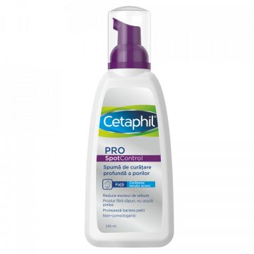 Spuma de curatare Cetaphil PRO SpotControl (Concentratie: Spuma de curatare, Gramaj: 235 ml)