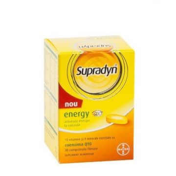 Supradyn Energy cu Coenzima Q10 30 capsule Bayer (Ambalaj: 30 comprimate)