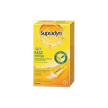 Supradyn Fast Energy 10 plicuri Bayer (Ambalaj: 10 plicuri)