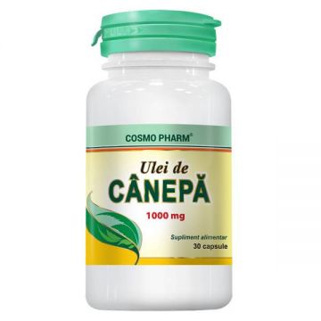 Ulei de canepa 30 capsule Cosmopharm (Ambalaj: 30 capsule)